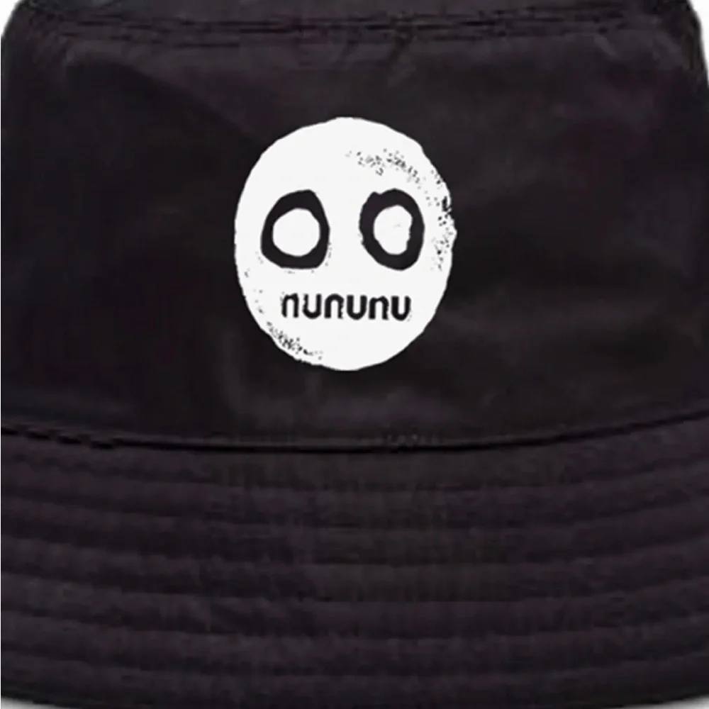 Black Bucket Hat with Logo